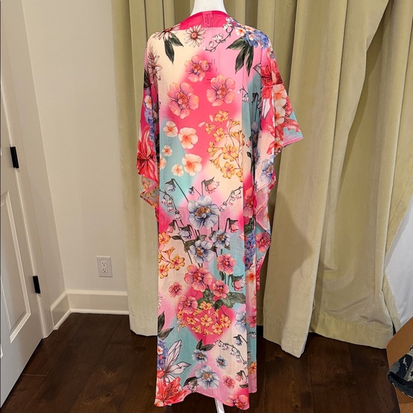 NWT - Agua Bendita x Revolve - Women’s Dará Floral Kimono Coverup - Picture 6 of 9